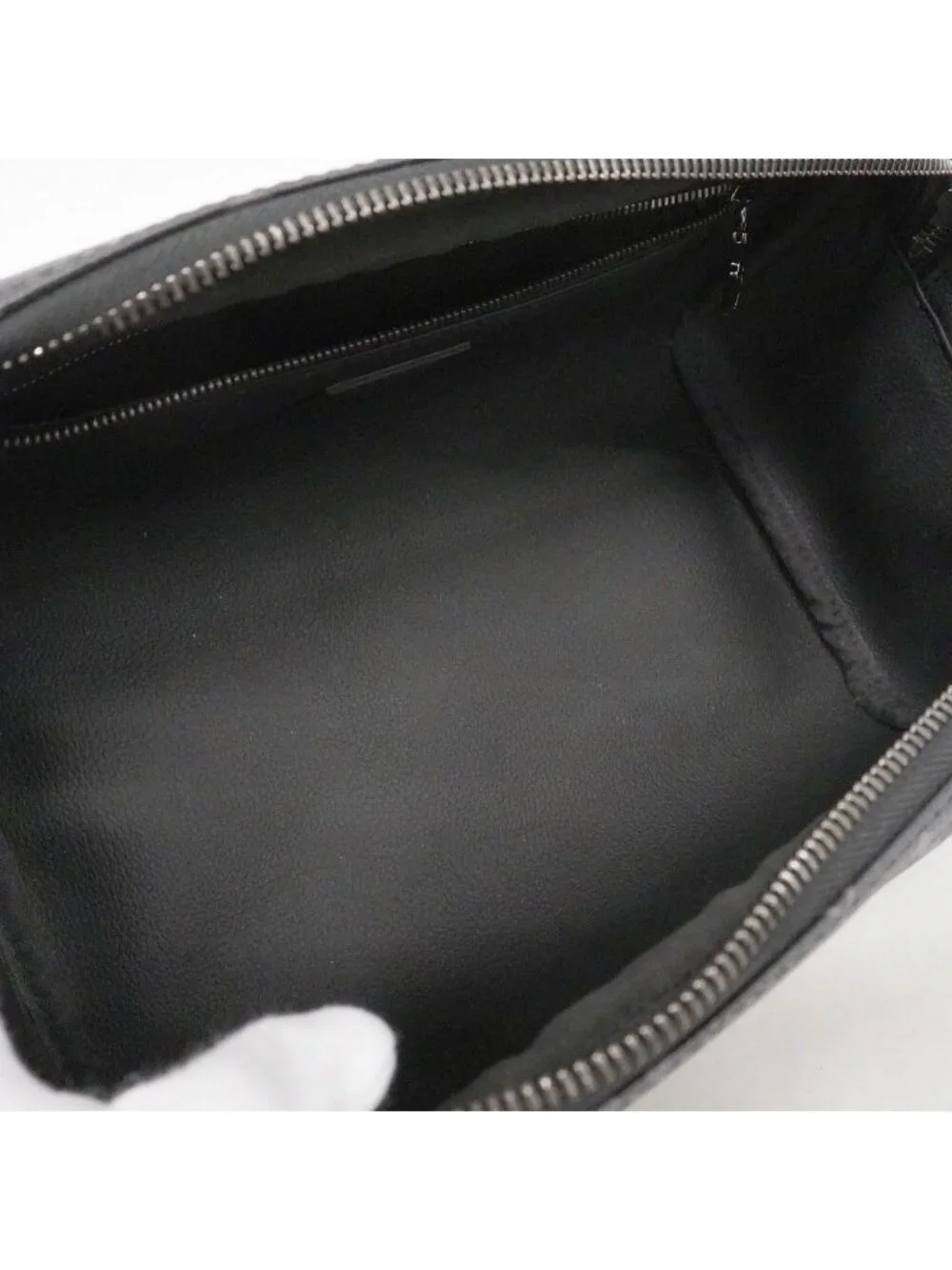 Louis Vuitton Handbag Monogram Eclipse Dopp Kit Black Gray